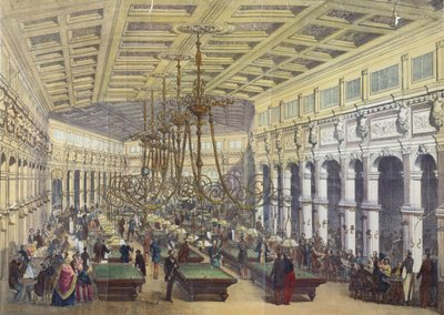 View of the interior of the Grand Cafe Parisien, Paris, engraved by Thibault, 1855 by French School