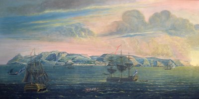 View of the Island of St. Helena, c.1820 by French School