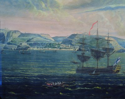 View of the Island of St. Helena, c.1820 by French School