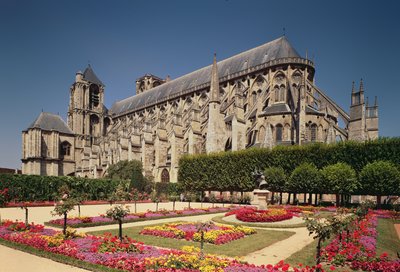 View of the Nave of St. Etienne Cathedral by French School