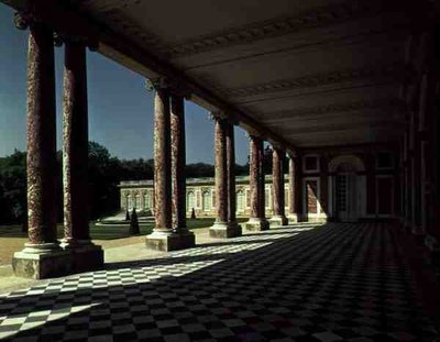 View of the Terrace on the Right Wing of the Grand Trianon, c.1725 by French School