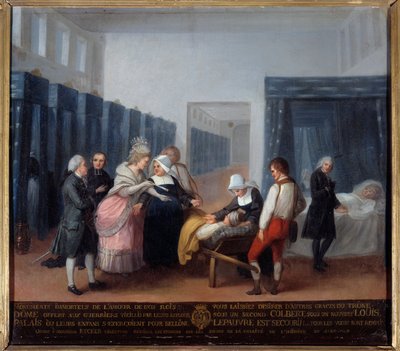 Visit of Monsieur and Madame Necker to the Hospice of Charity by French School