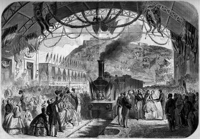 Visit of Napoleon III and Empress Eugenie to Cherbourg by French School