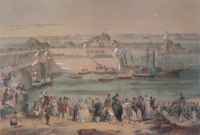 Visit of Queen Victoria in Jersey in 1846, 1847 by French School