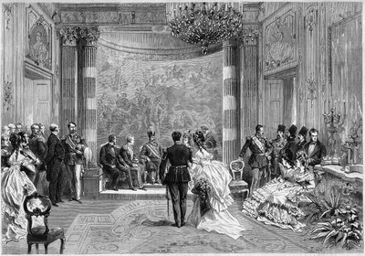 Visit of the Shah of Persia in France by French School