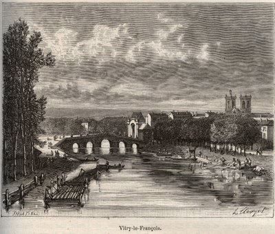 Vitry-le-Francois - Department of the Marne - Engraving in 