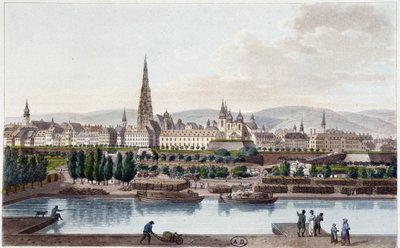 View of Vienna from the Land Strassel - in 