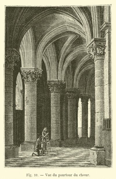 View of the Choir Ambulatory by French School
