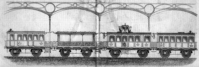 Wagons Occupied by Emperor Napoleon III During the Journey from Paris to Cherbourg by French School