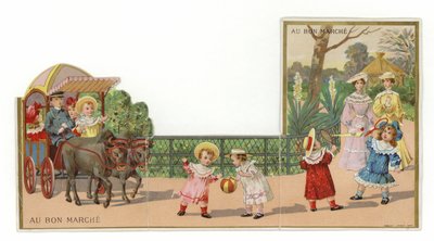 Walking and Playing in the Park by French School