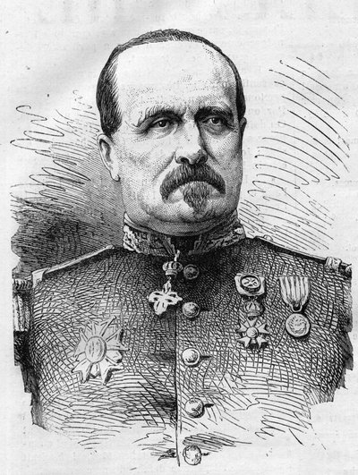 War of 1870: portrait of Jules Marie Ladreit de La Charriere, French soldier by French School