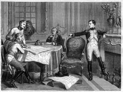 War of the Fifth Coalition 1809 - Treaty of Schönbrunn, October 14th by French School