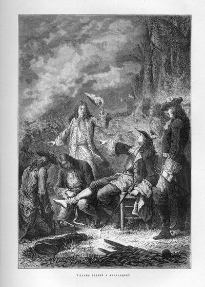 War of the Spanish Succession: The Marshal of Villars (Claude Louis Hector) (1653-1734) at the Battle of Malplaquet (Belgium), September 11 by French School