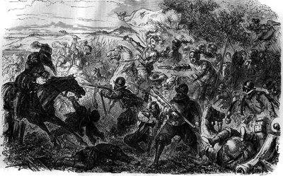 War of the Three Henri (1585-1586) by French School