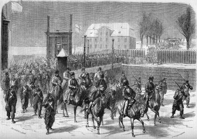 War of the duchies opposing Denmark to Prussia and Austria by French School