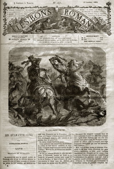 Wars of Religion - The Forty-Five - French and Flemish - The singular battle of Henri de Joyeuse (1563-1608) - The good novels 1864 - Alexandre Dumas Pere by French School