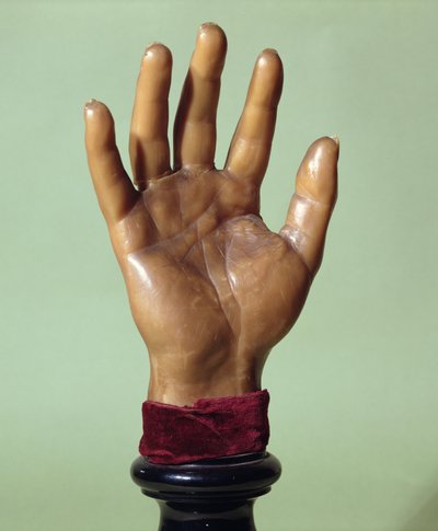 Wax cast of the hand of Jean-Baptiste Troppmann (1848-1970) 1869 by French School