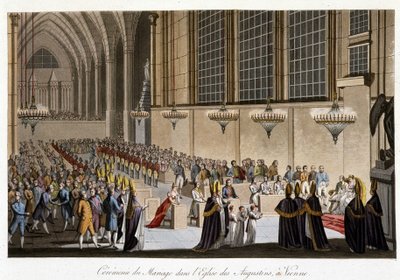 Wedding Ceremony (Napoleon & Marie Louise of Habsburg) in the Church of the Augustines in Vienna, April 2 by French School