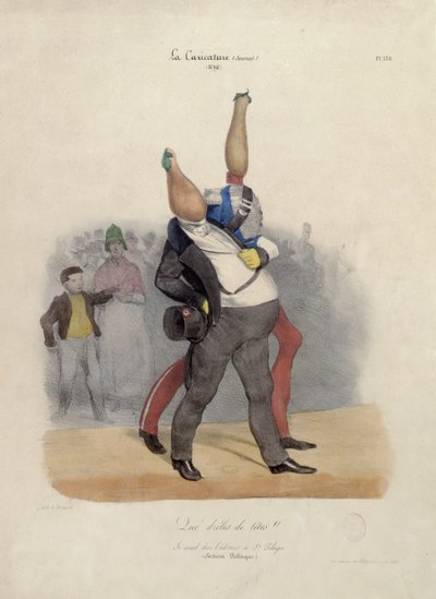 What Funny Heads!, caricature of Louis-Philippe d