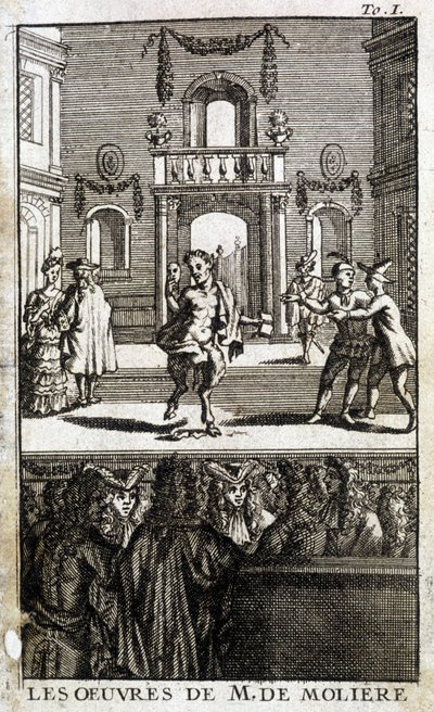 Wildlife and characters on stage with public - in 