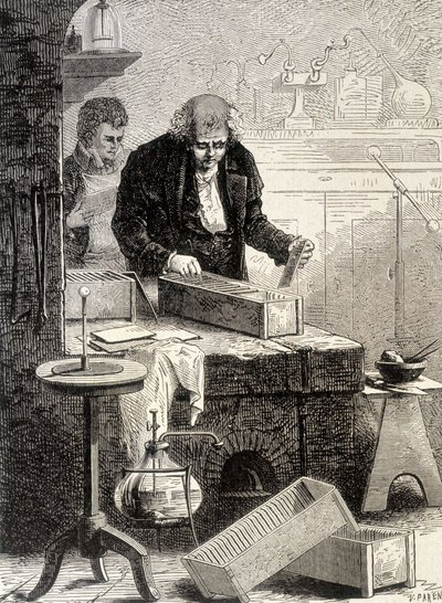 William Cruickshank Built the Troughs Pile - in Album of Science; Illustrious Scholars; Great Discoveries 1896 by French School