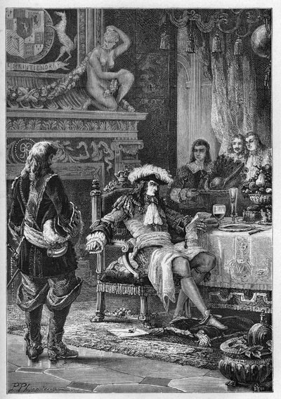 William III of Orange receiving the news of the birth of the Prince of Wales by French School