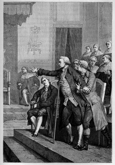 William Pitt the Younger (1759-1806) addressing the House of Commons by French School