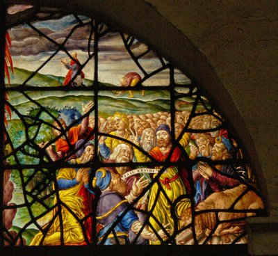 Window Charnier-8 depicting Elijah