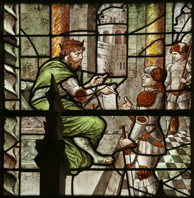 Window Depicting Diocletian Ordering Saint Sebastian