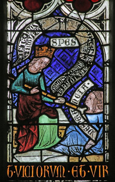 Window Depicting Psychomachia: Hope and Despair by French School
