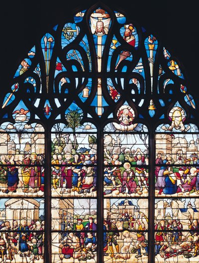 Window Depicting Scenes from the Lives of St. Stephen and St. Lawrence, from the Chapelle Bonne-Mort by French School