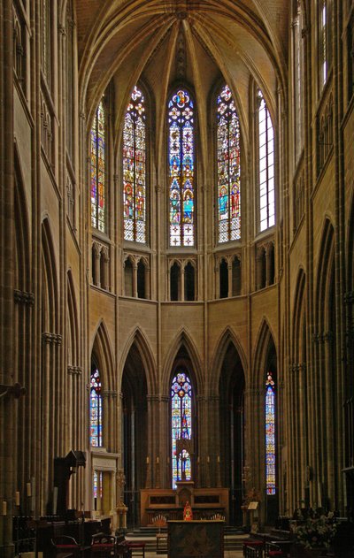 View of the East End of the Choir of the Cathedral by French School