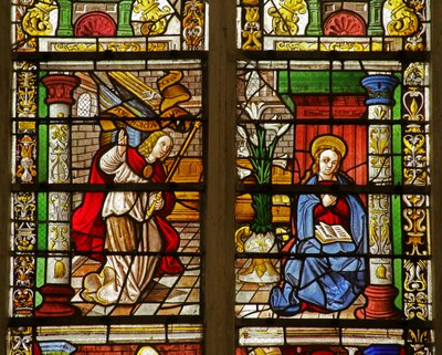 Window Depicting the Annunciation by French School