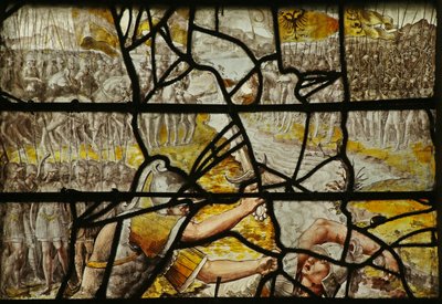 Window depicting the Story of the finding of the Cross: Constantine