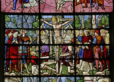 Window depicting the Torture of Saint Denis by French School