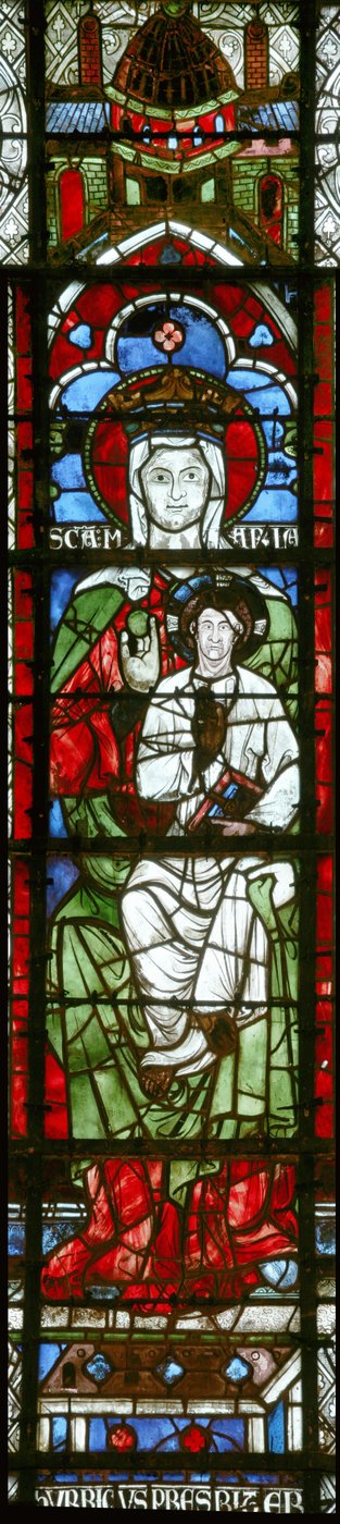 Window depicting the Virgin and Child by French School