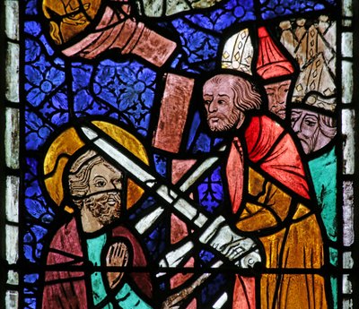 Window Depicting the Execution of Saint Thomas by French School