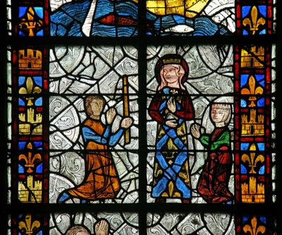 Window depicting Saint Radegonde: A cure at the saint