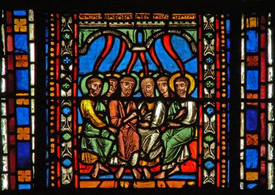 Window s2-C depicting Pentecost by French School