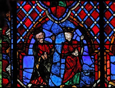 Window depicting the Adoration of the Magi by French School