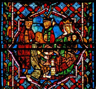 Window 0 depicting the Adoration of the Magi by French School