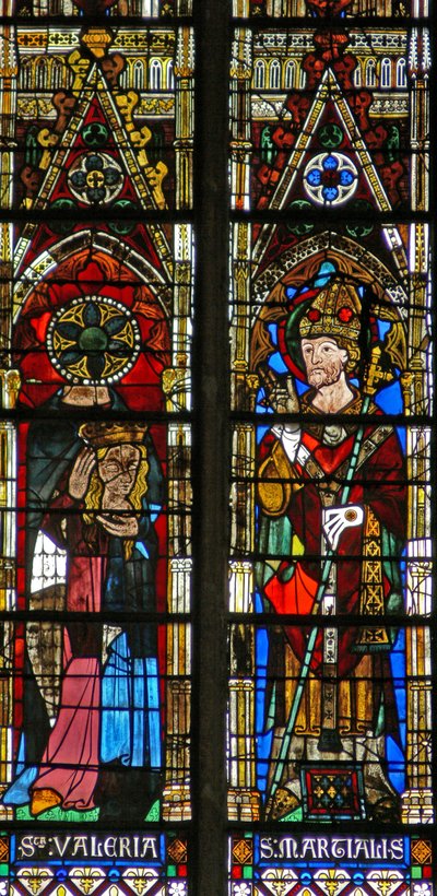 St Valerie and Archbishop Martianus by French School