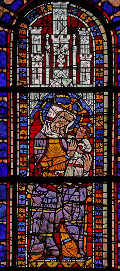 Window w101 depicting the Virgin and Child by French School