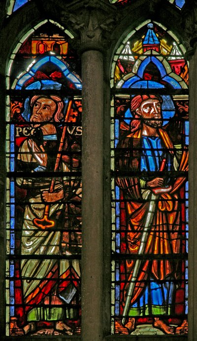 Window w106 depicting St Peter and St Paul by French School
