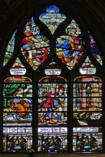Window depicting scenes from the life of Joseph by French School
