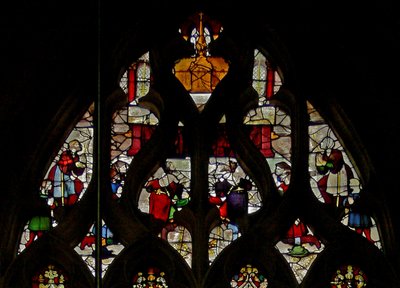 Window depicting scenes from the life of St Claude by French School