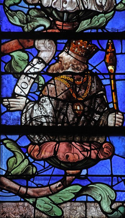 Window depicting King Hosiah on the Tree of Jesse by French School