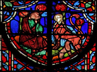 Jeremiah Sees a Jackal with Female Head Feeding Its Young by French School
