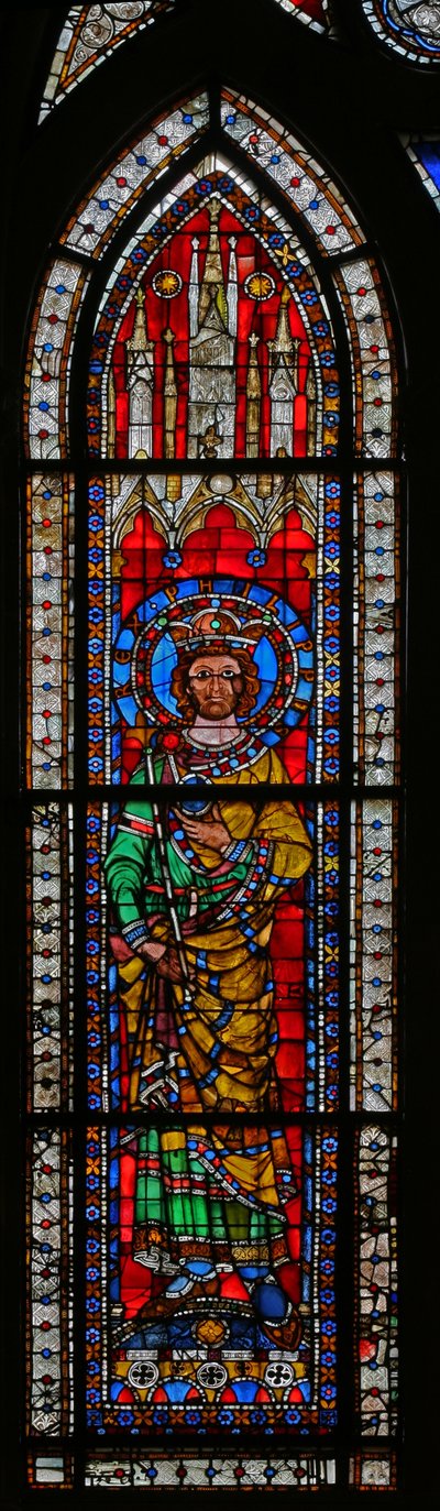 Window w11 depicting Emperor Philippe de Souabe by French School