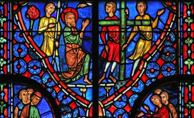 St Andrew before his cross by French School